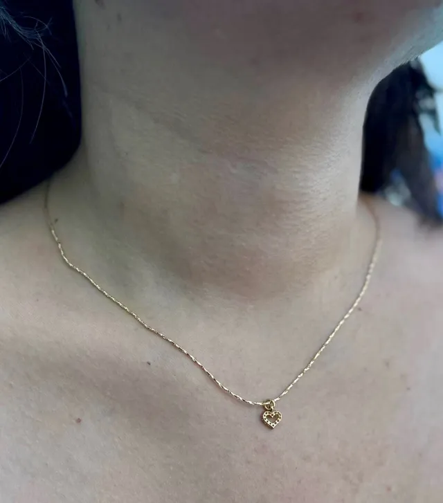 Cadena Corazón Brillante Pequeño