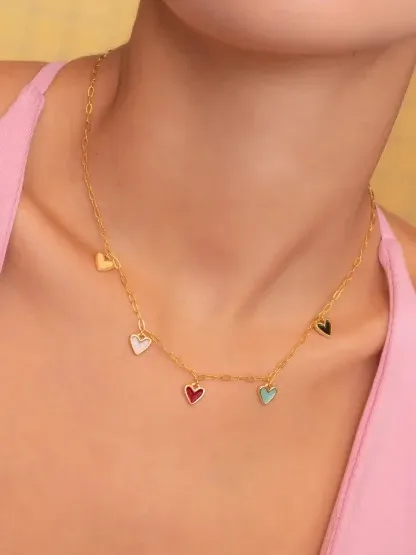 Collar Corazones